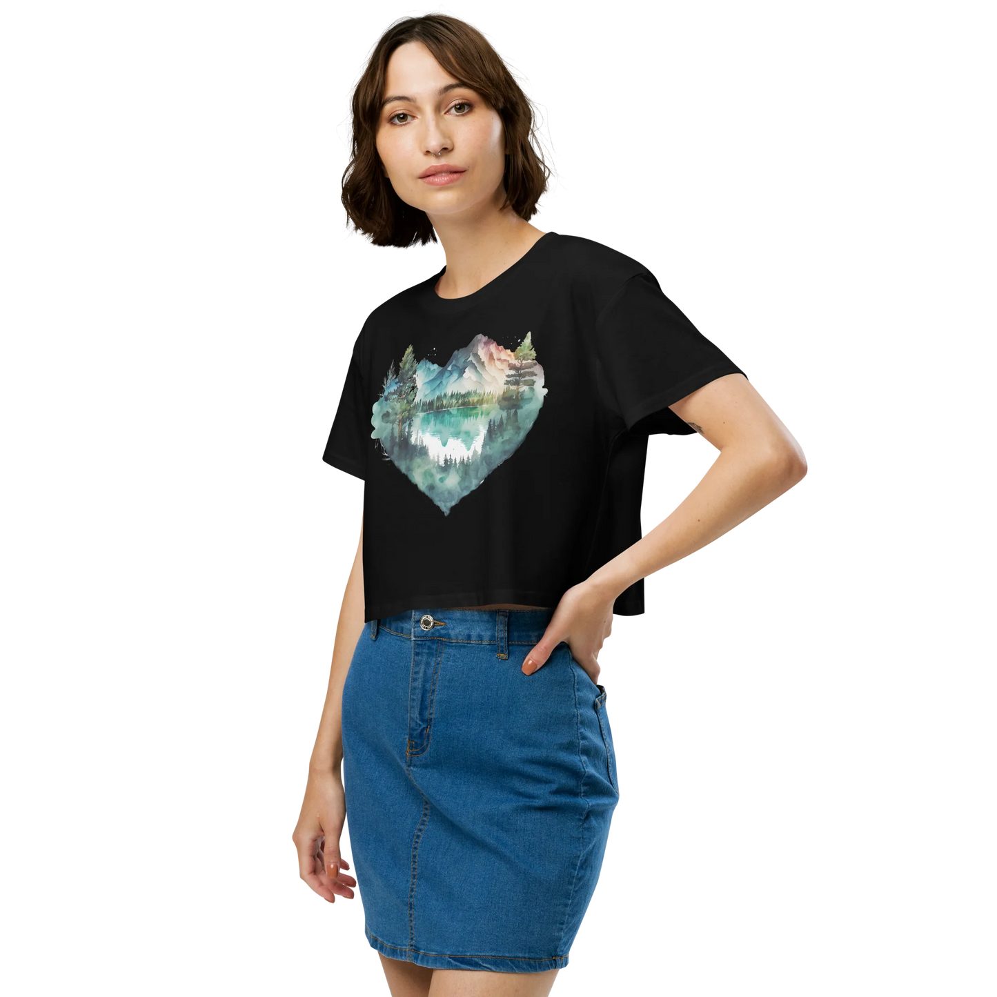 "Falling in Love with the Forest" Crop Top T-shirt