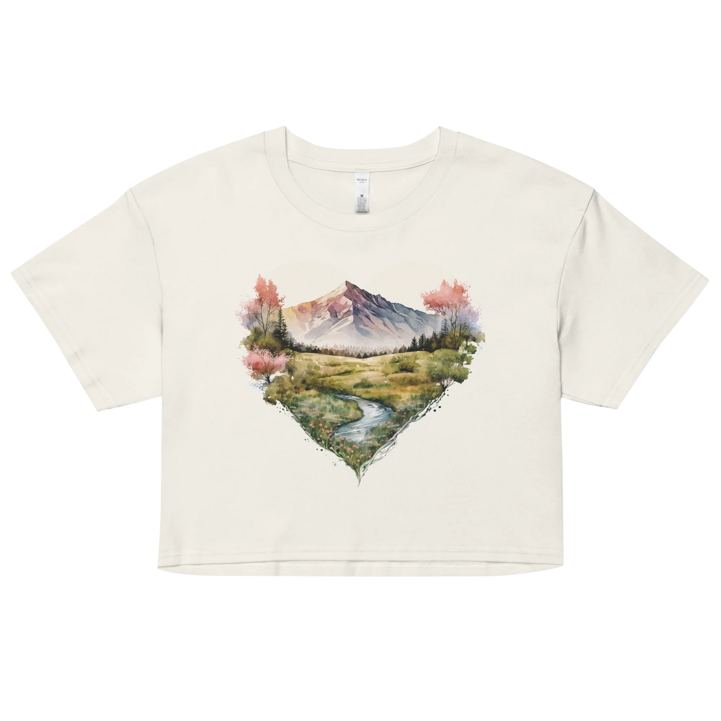 "Deepening the Love for Forest Treasures" Crop Top T-shirt