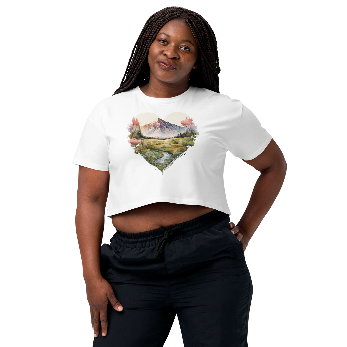 "Deepening the Love for Forest Treasures" Crop Top T-shirt