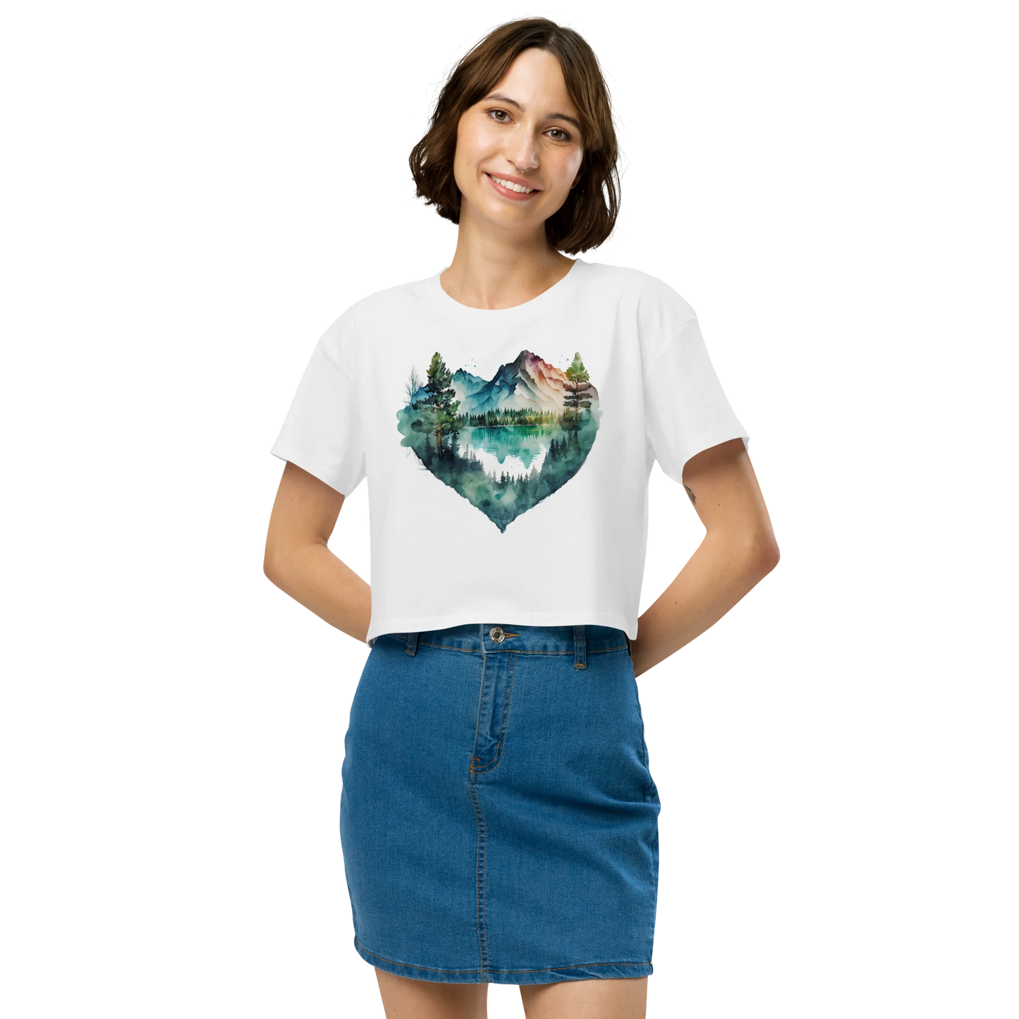 "Falling in Love with the Forest" Crop Top T-shirt