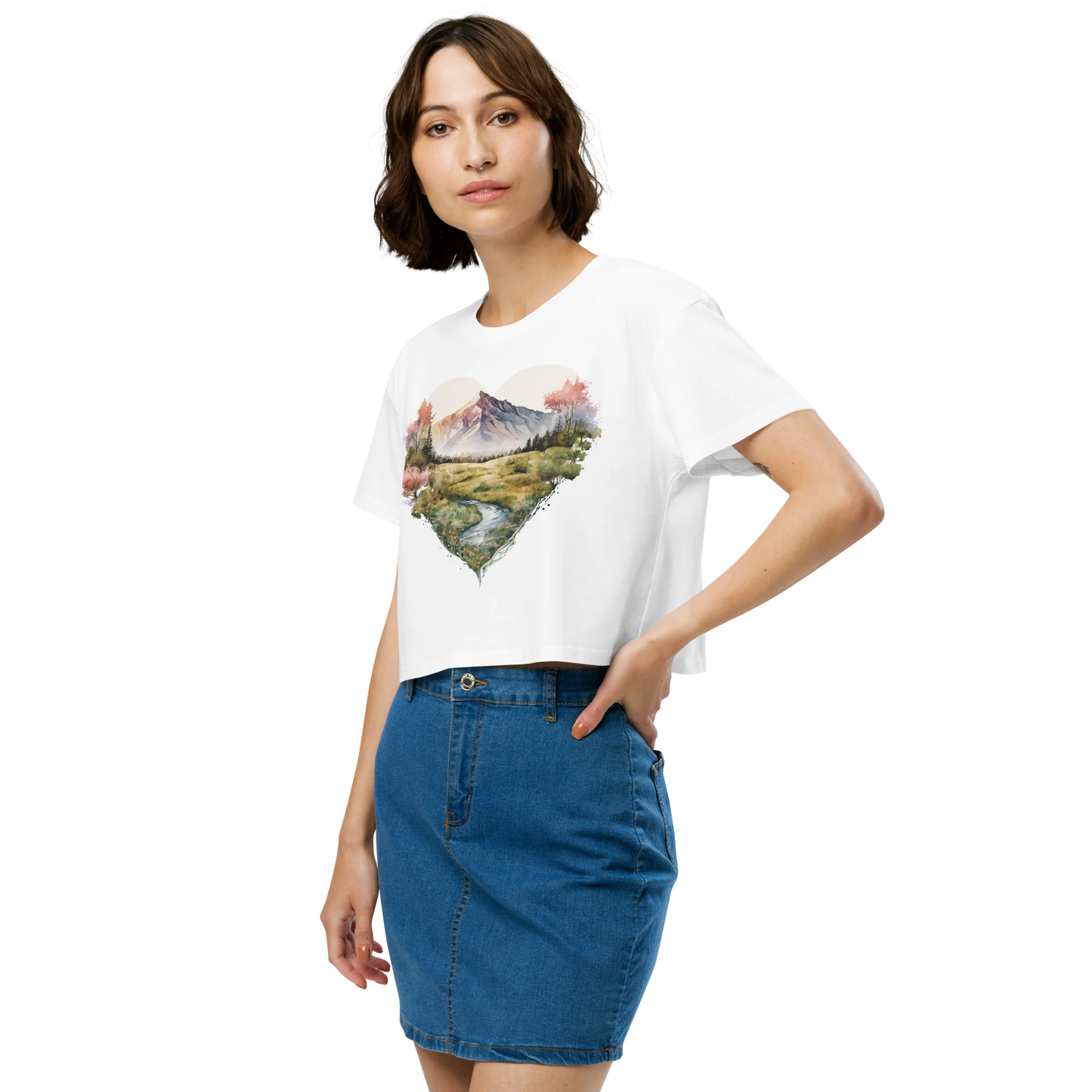 "Deepening the Love for Forest Treasures" Crop Top T-shirt