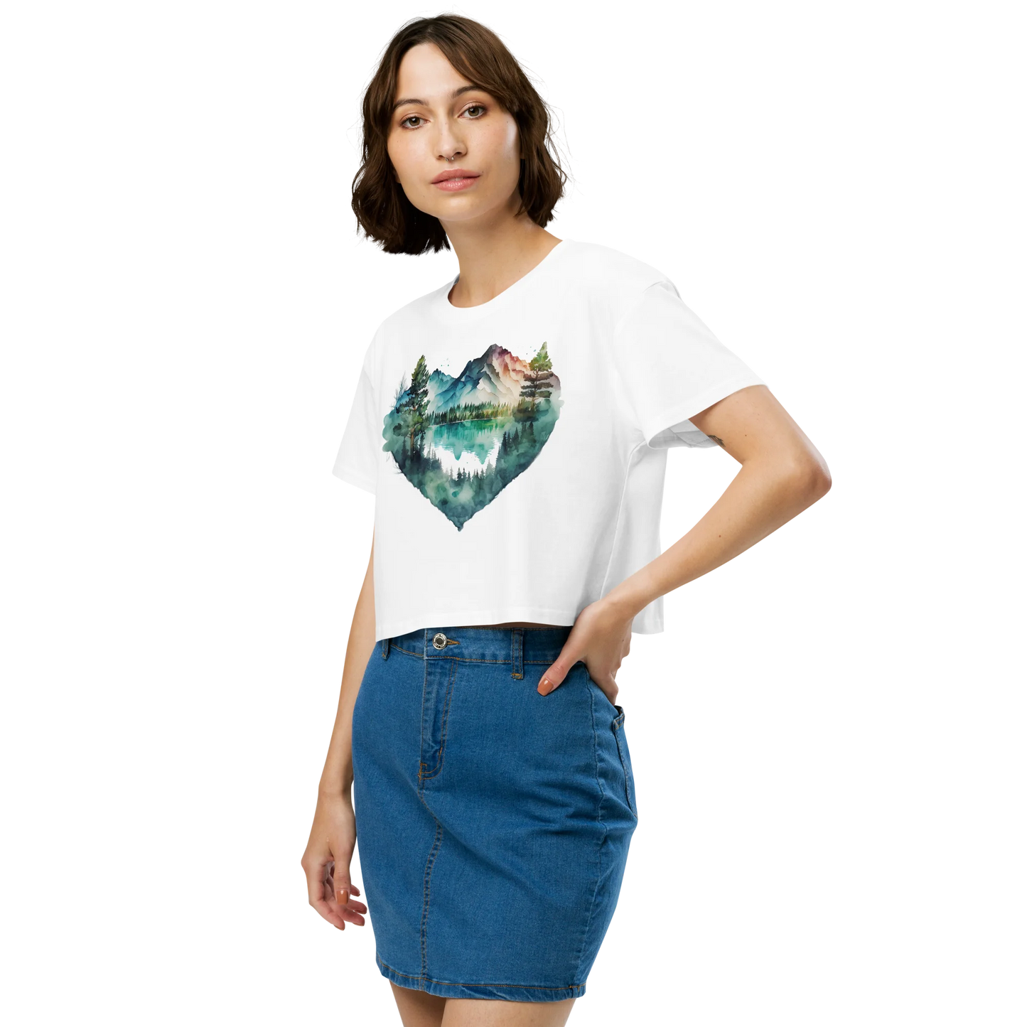 "Falling in Love with the Forest" Crop Top T-shirt