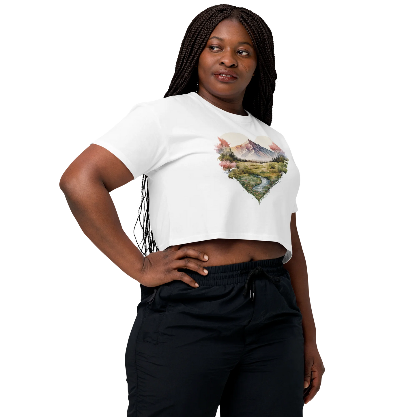 "Deepening the Love for Forest Treasures" Crop Top T-shirt