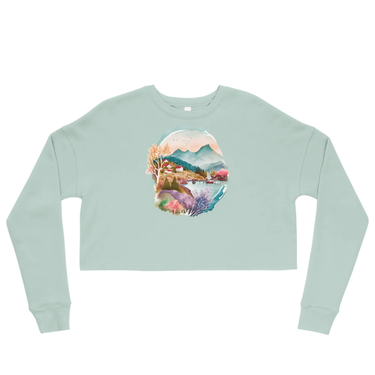 "Forest Whispers" Crop Sweatshirt