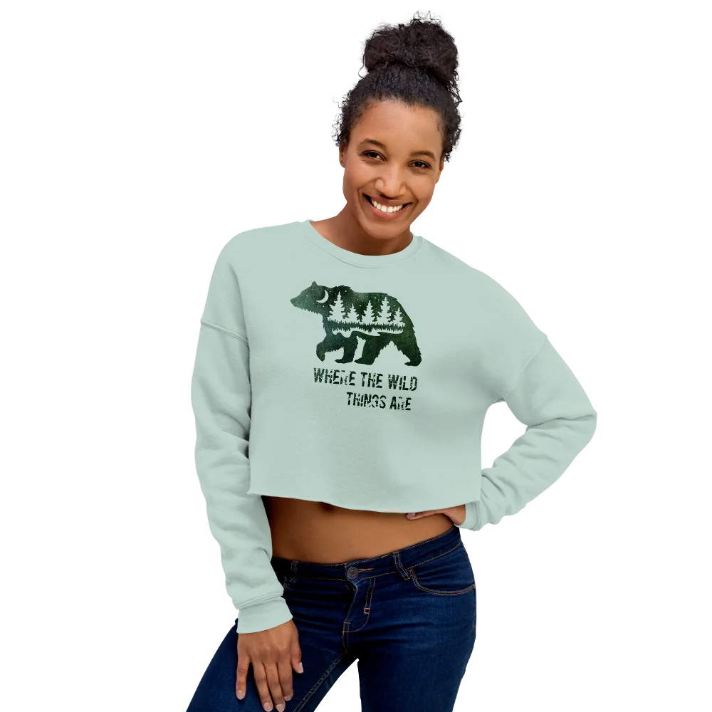 "Where the Wild Things Are" Crop Sweatshirt