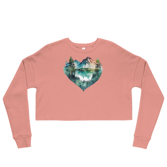 "Falling in Love with the Forest" Crop Sweatshirt